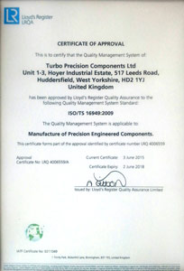 TS16949 certificate